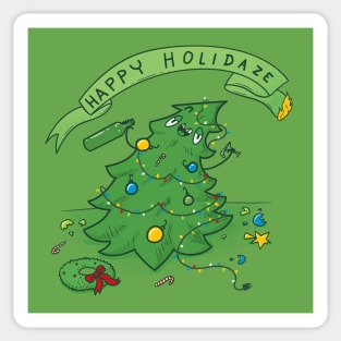 Happy Holidaze Sticker